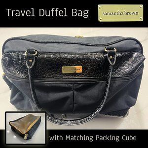 Samantha Brown Luggage Travel Duffle Bag Purse with Packing Cube